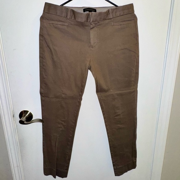 Banana Republic Brown Sloan Slim Ankle Pant